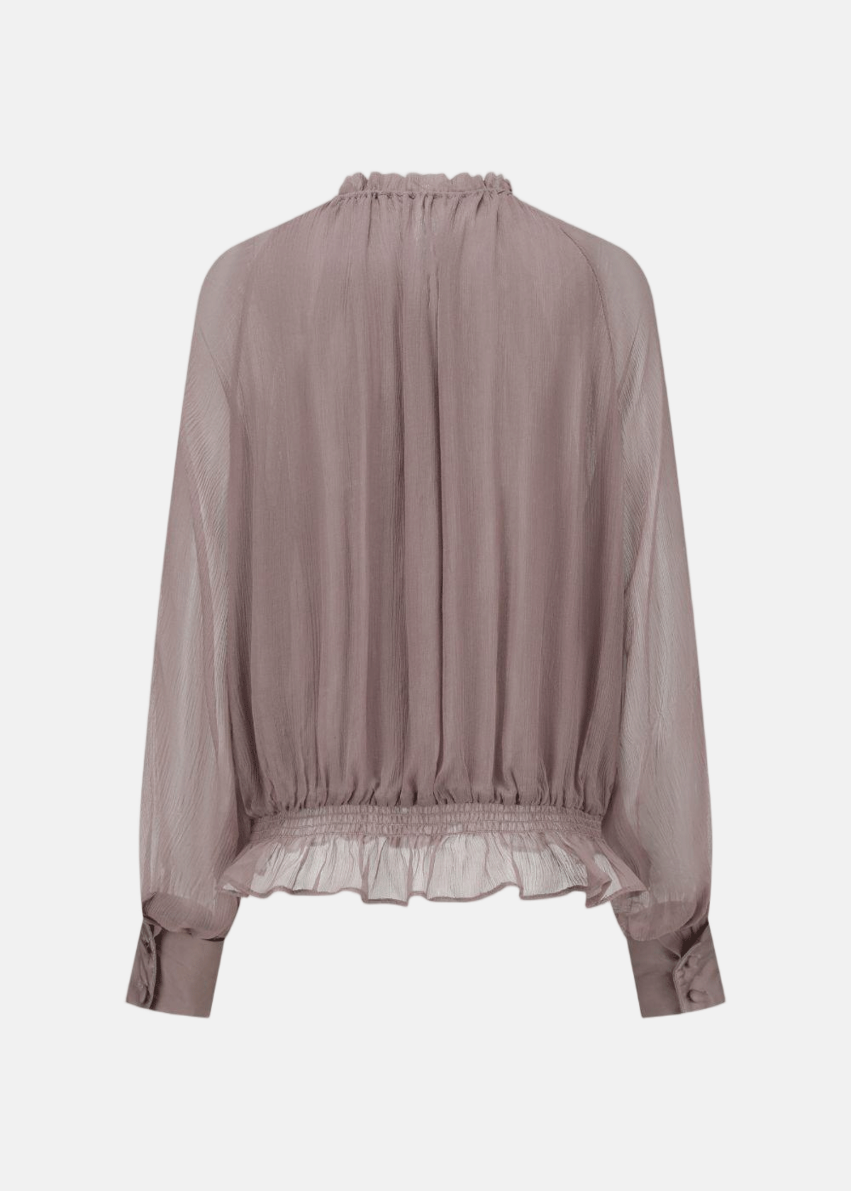 Oude Waag Ruffled Silk Shirt - Pink - Image 2 of 2
