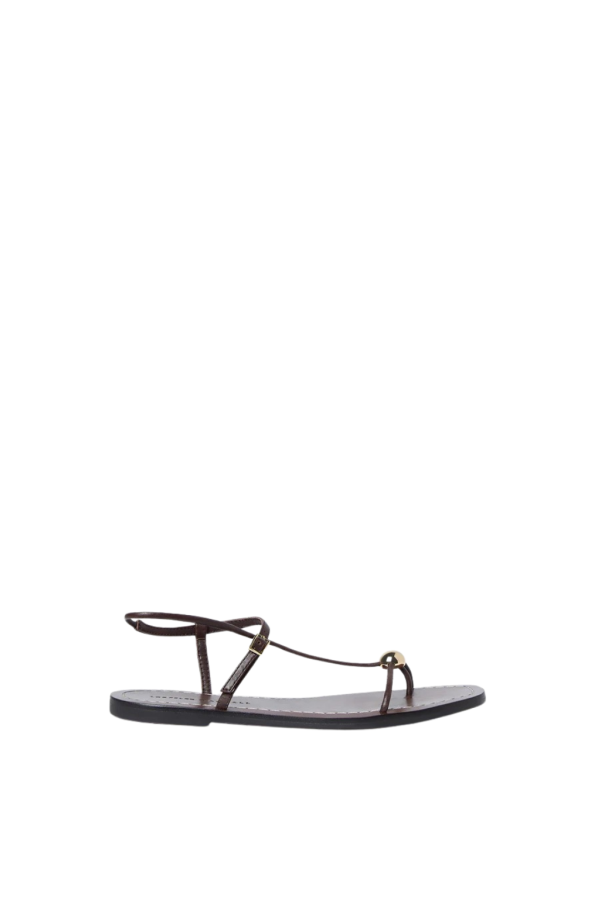 Loeffler Randall Lara Leather Sandal - Espresso