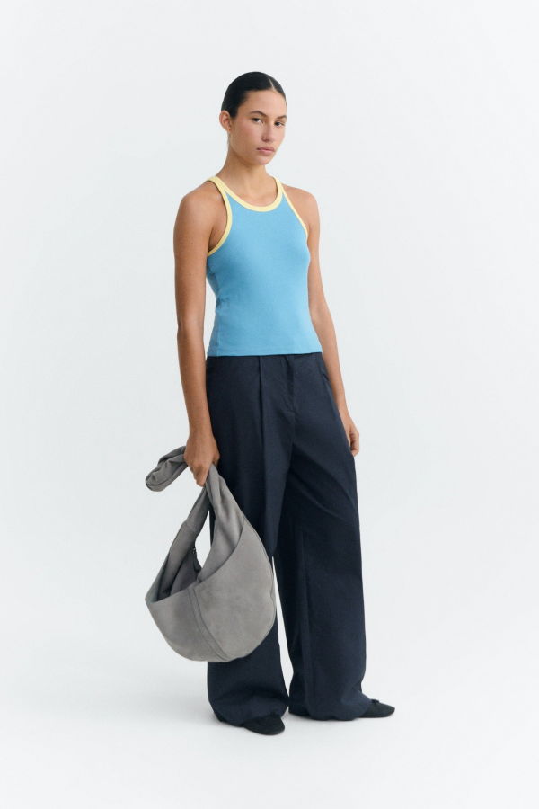 Thinking MU Dark Dusk Harriet Top - Blue