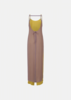 Oude Waag Yellow And Purple Tie-Detail Maxi Dress - Thumbnail 2