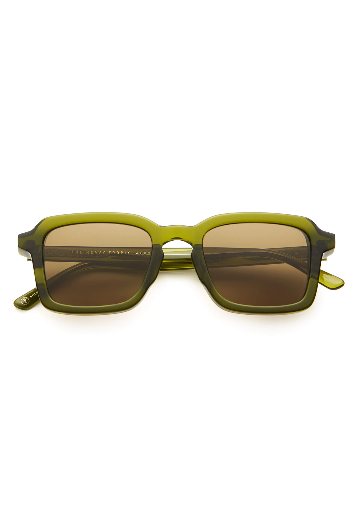 Crap Eyewear The Heavy Tropix Sunglasses - Crystal Olive / Polarized Bronze - Image 1 of 4