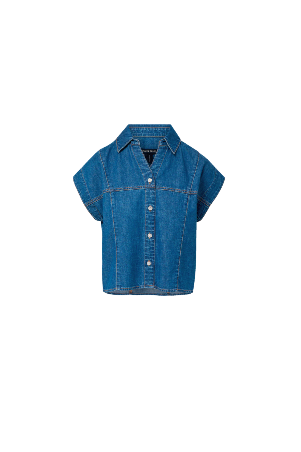 Veronica Beard Nestor Top - Pool Party