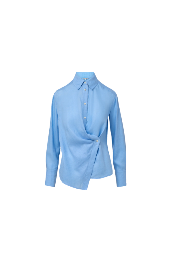 Veronica Beard Perezzi Shirt - Blue Jay