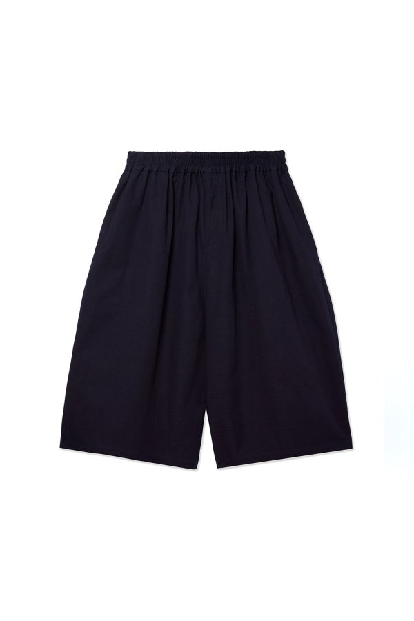 Sage Nation Indigo Cotton Ripstop Oversized Long Factor Shorts