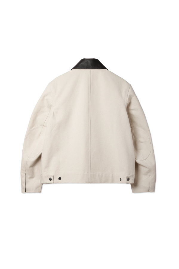 Sage Nation Cotton Canvas Painter Jacket - Ivory