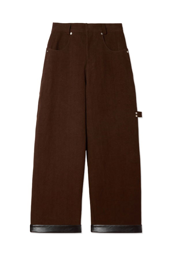 Sage Nation Cotton Canvas Painter Trousers - Mocha Brown