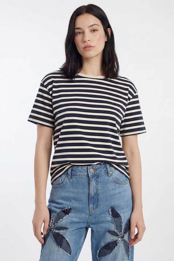 Skall Marron T-Shirt - Blue/White