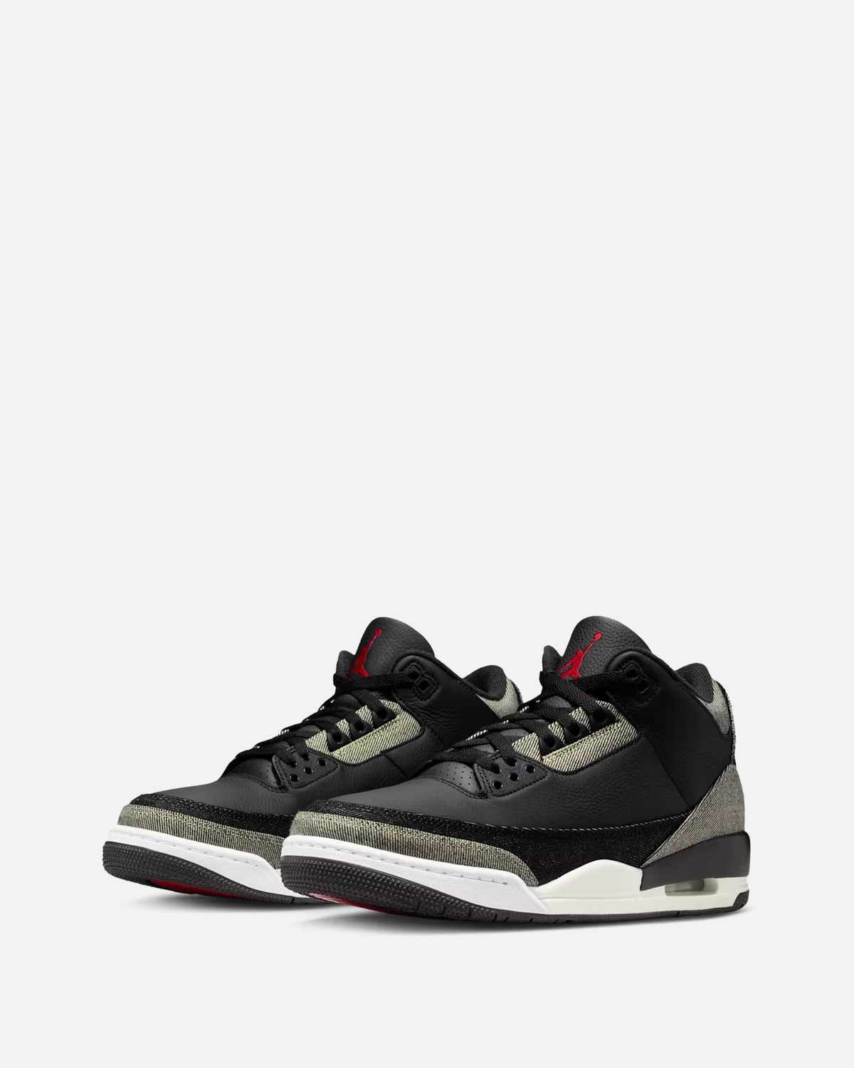 jordan Air Jordan 3 x Levi's 'Black' Sneakers - Image 2 of 5