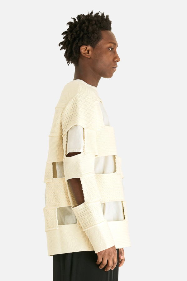 Comme des Garçons Cut-Out Long Sleeve Top