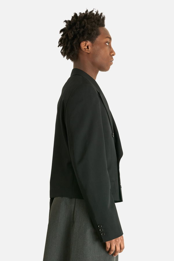 Comme des Garçons Double Breasted Cropped Jacket