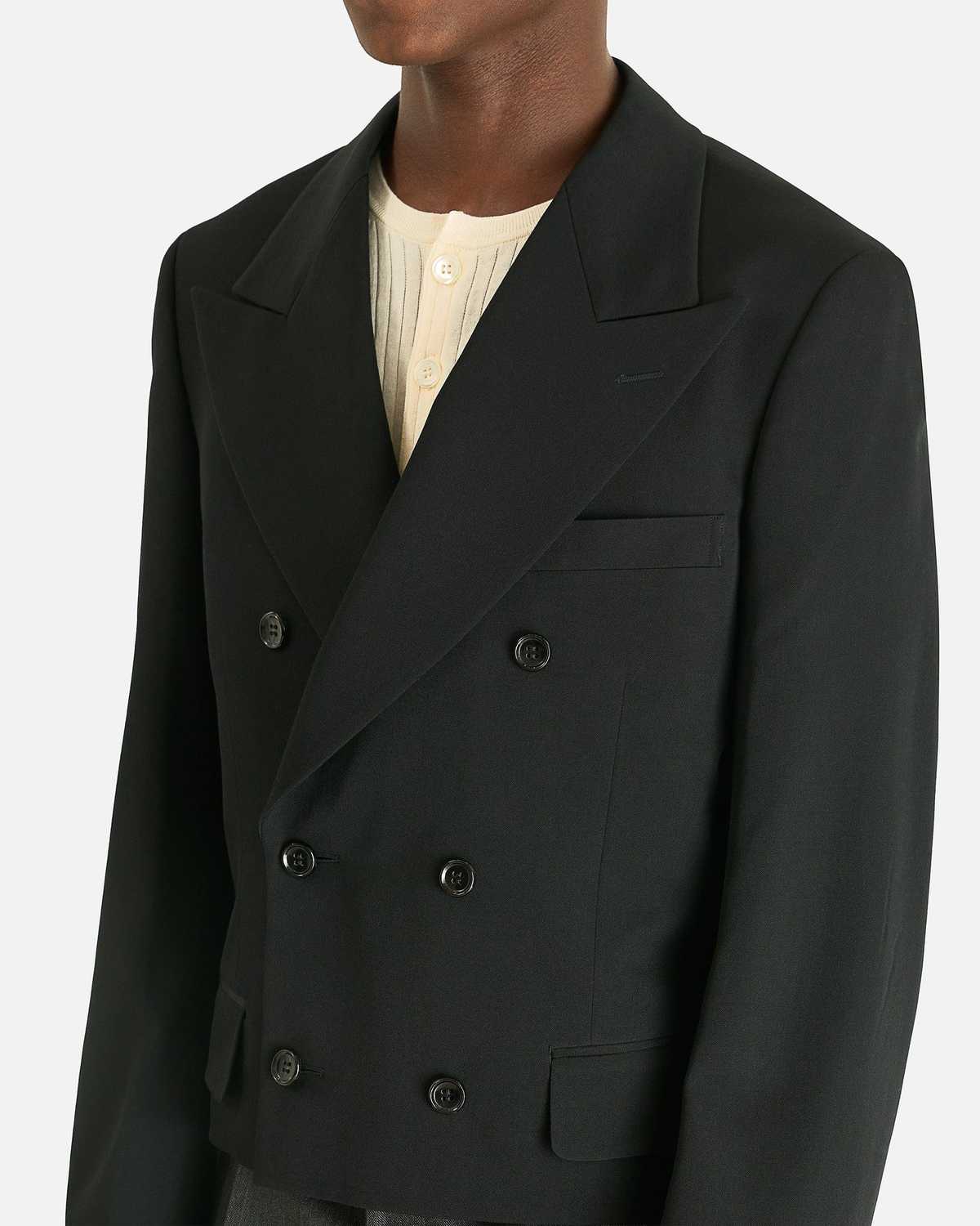 Comme des Garçons Double Breasted Cropped Jacket - Image 4 of 5