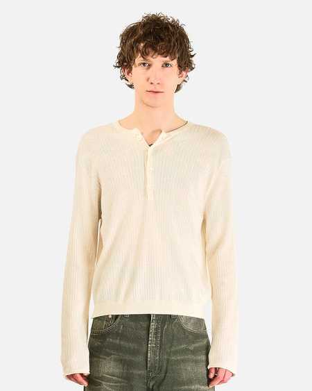 Our Legacy Evening Polo - Camel Fuzzy Alpaca | Garmentory