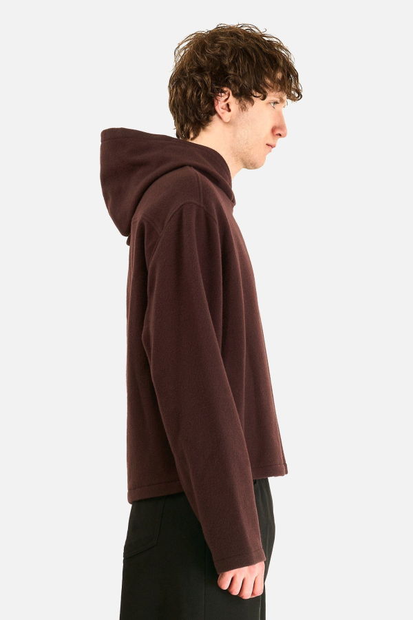 Rier Fleece Hoodie City In Tannin Hoodie