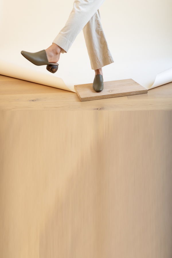 Huma Blanco Mina Heeled Mule - Olive