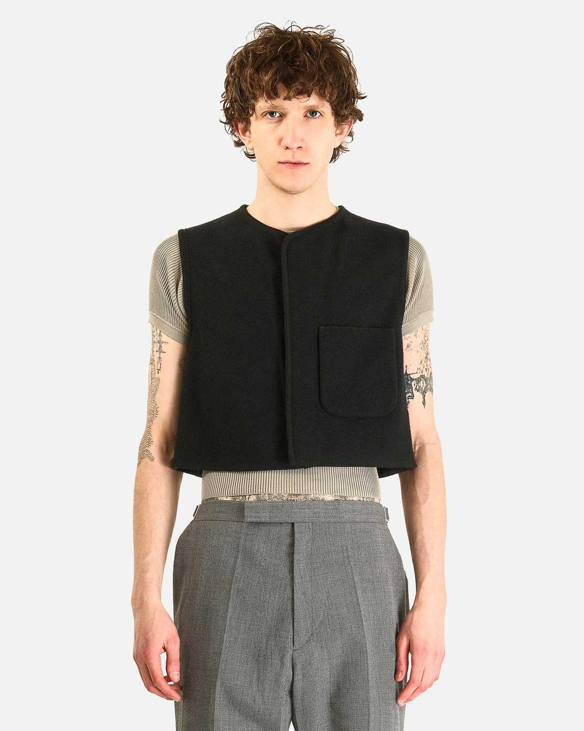 Rier Walker Gilet Utility Vest - Black - Image 1 of 5