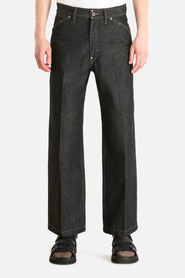 Lemaire Wide Pants With Studs Pants