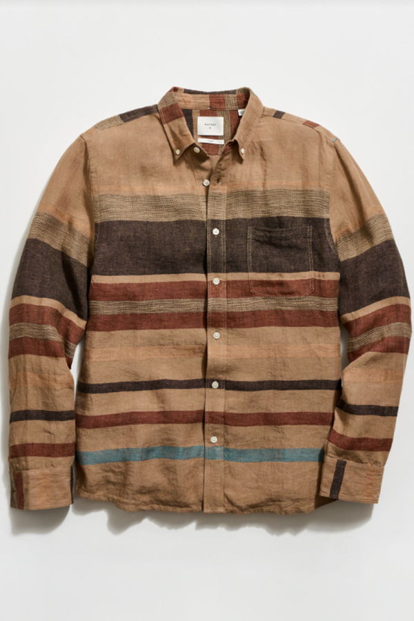 Billy Reid Archive Stripe Weave Tuscumbia Shirt