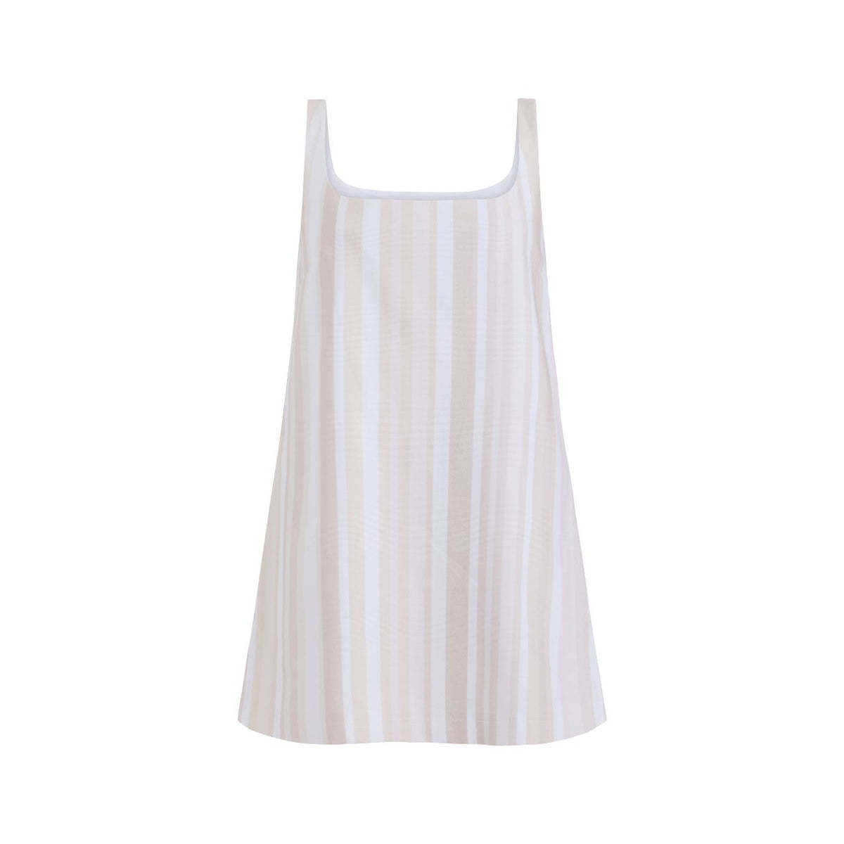 Coco Shop Cappie Mini Dress - Beige Stripe - Image 2 of 2