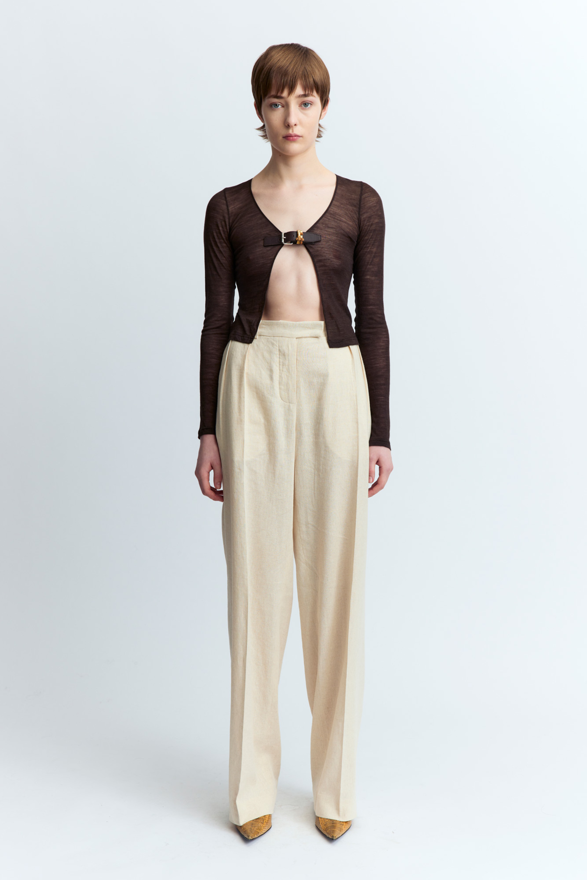 16Arlington Alix Trousers - Beige - Image 2 of 5