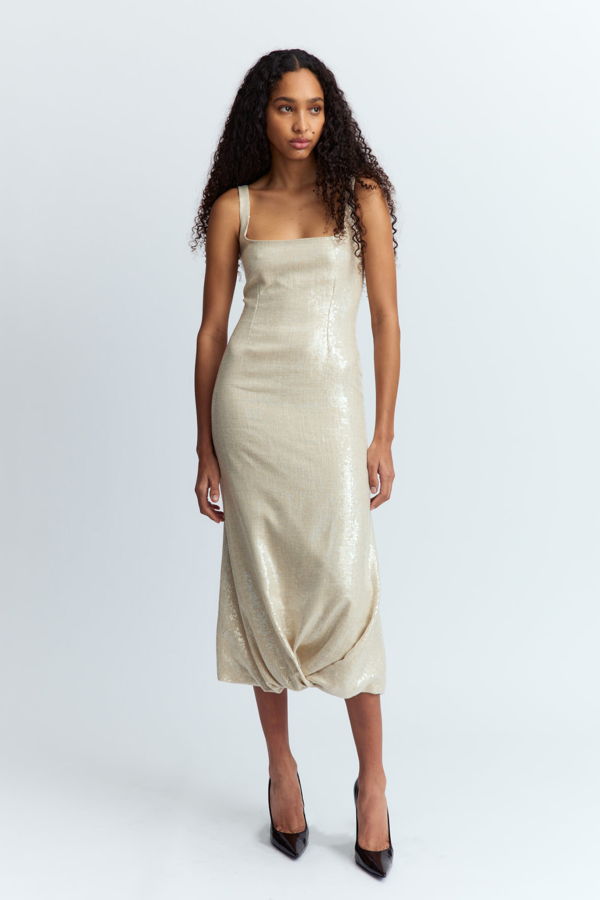 16Arlington Sidd Midi Dress - Nude