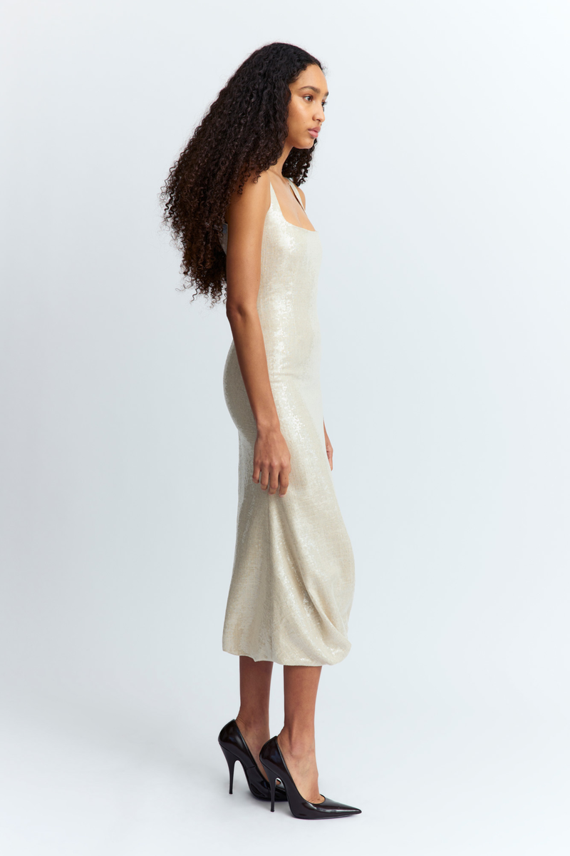 16Arlington Sidd Midi Dress - Nude