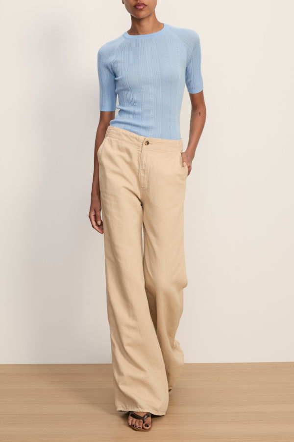 Veronica Beard Brielle Pullover Top - Blue Jay