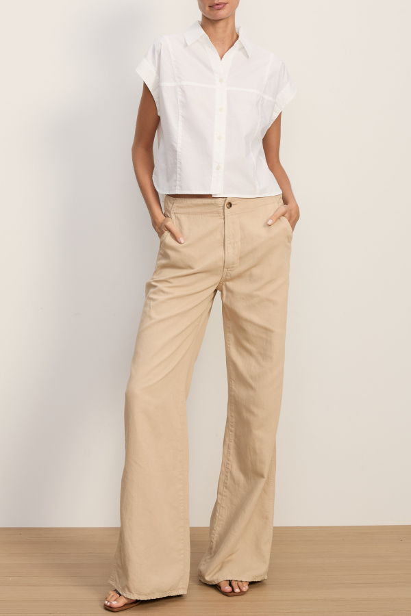 Veronica Beard Nestor Button-Down Shirt - White