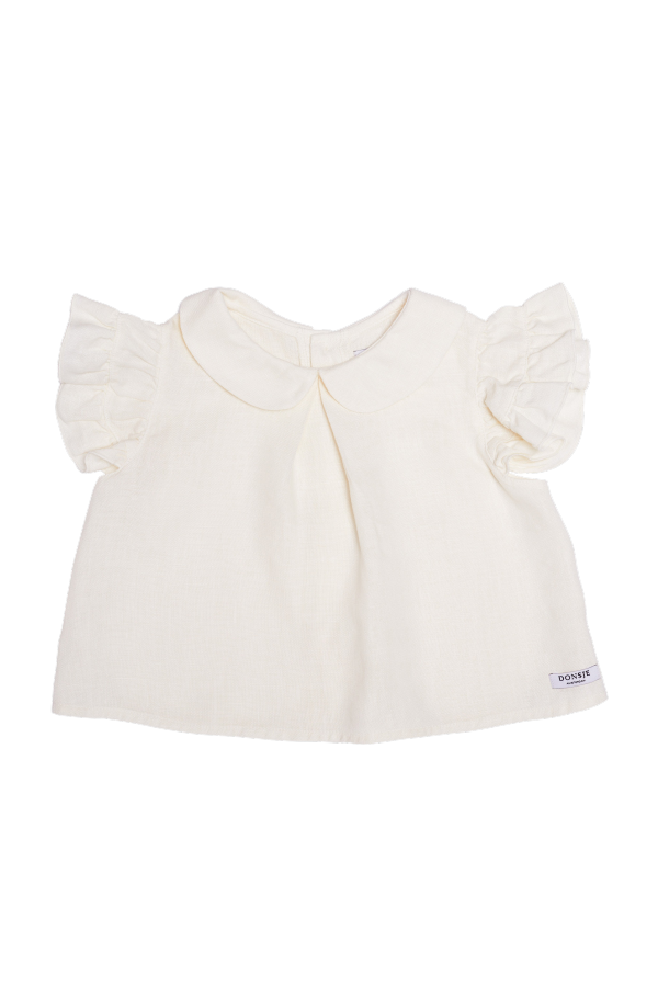 KIDS Donsje Mimi Linen Blouse - Off White