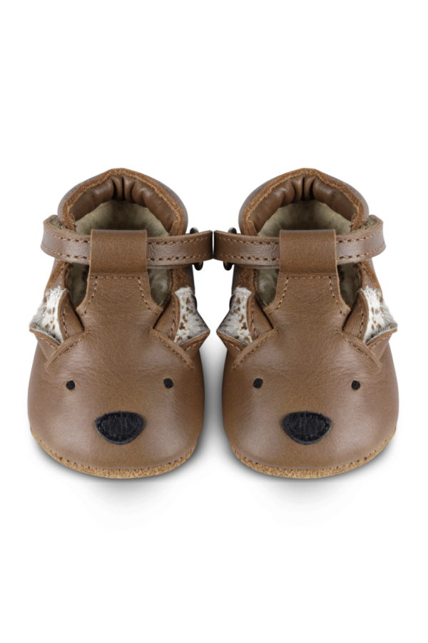 Kids Donsje Spark Exclusive Lining Bambi Baby Shoes - Cognac Classic Leather