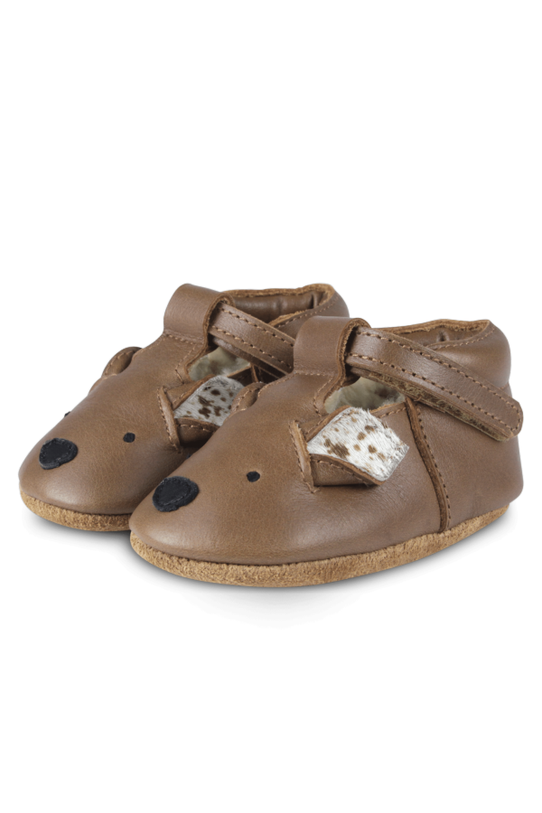 Kids Donsje Spark Exclusive Lining Bambi Baby Shoes - Cognac Classic Leather