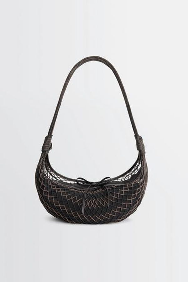 Lemaire Shoulder Bag - Chevron Marron Glac Bl