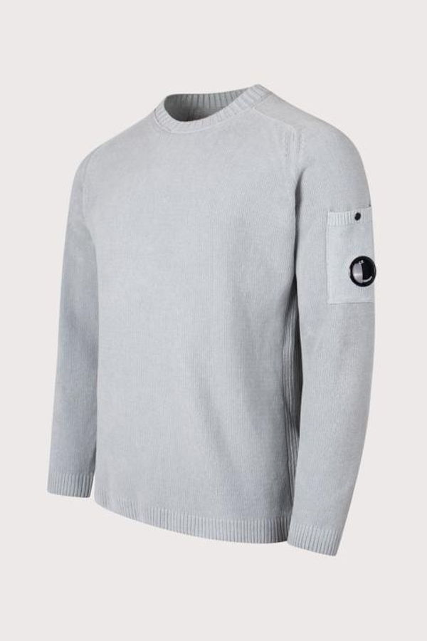 C.P. Company 20CMKN091A005687G809 Sweater - Silver Blue