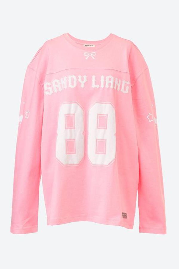Sandy Liang Long Sleeve Tee - Pink