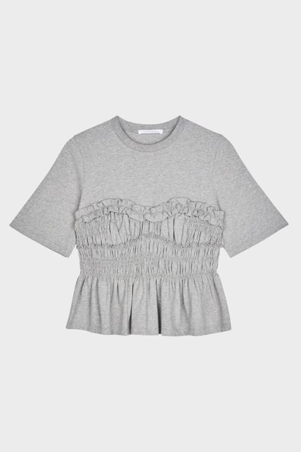 Cecilie Bahnsen Short Sleeve Tee - Greymelange