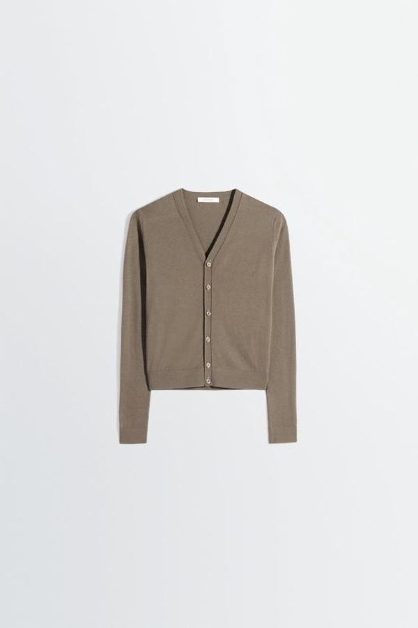 Lemaire Cardigan - Mushroom