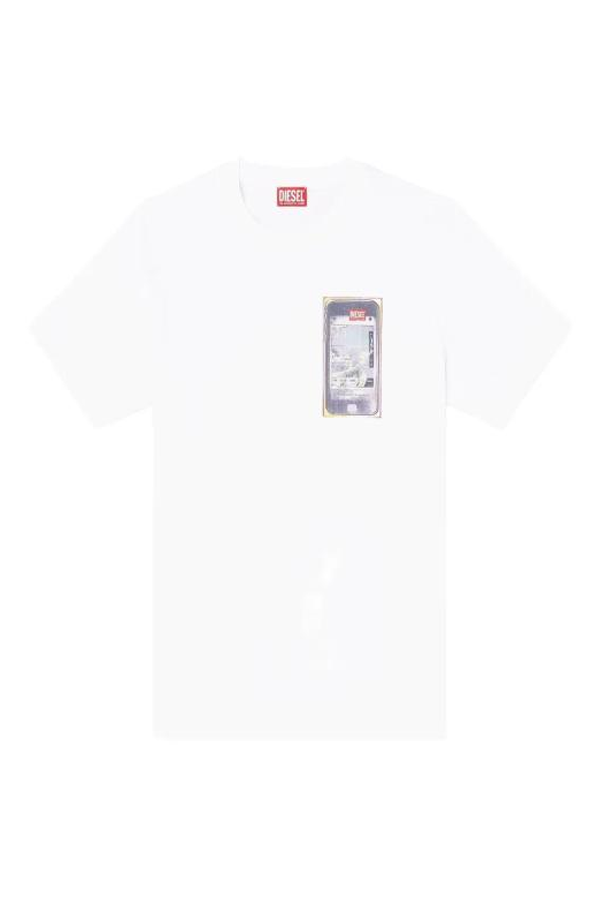 DIESEL Short Sleeve Tee - White