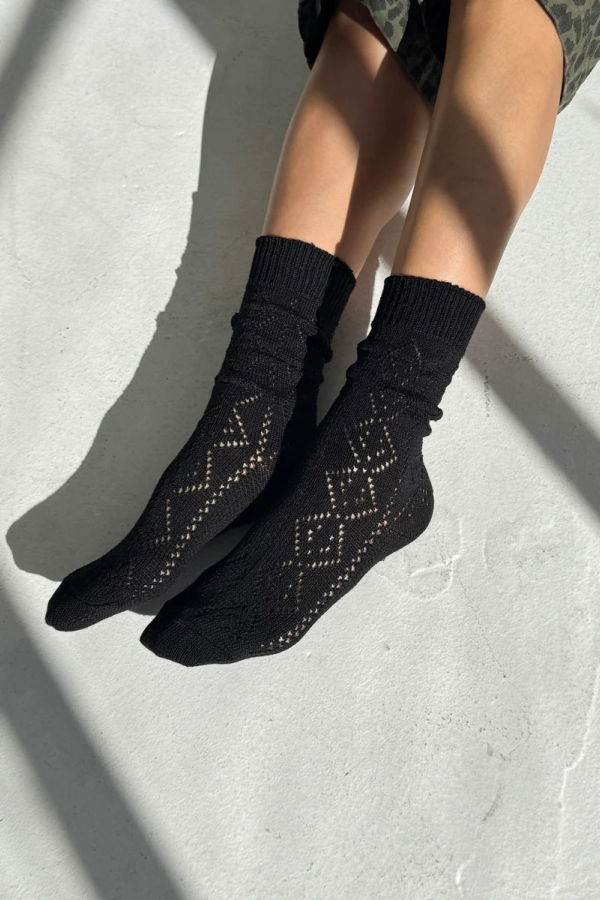 Le Bon Shoppe Modal Eyelet Socks