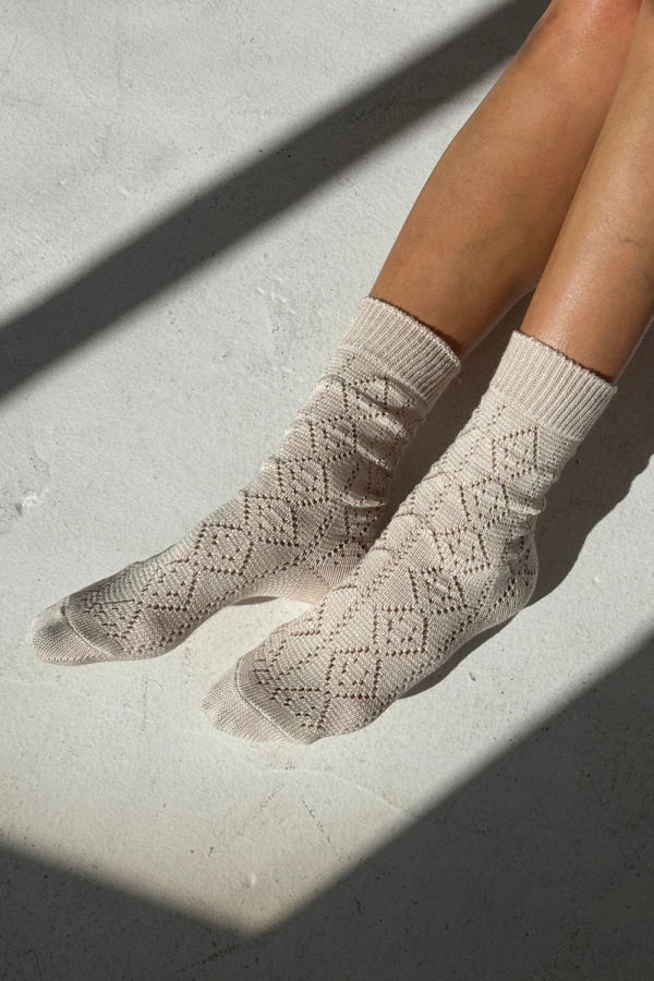 Le Bon Shoppe Modal Eyelet Socks