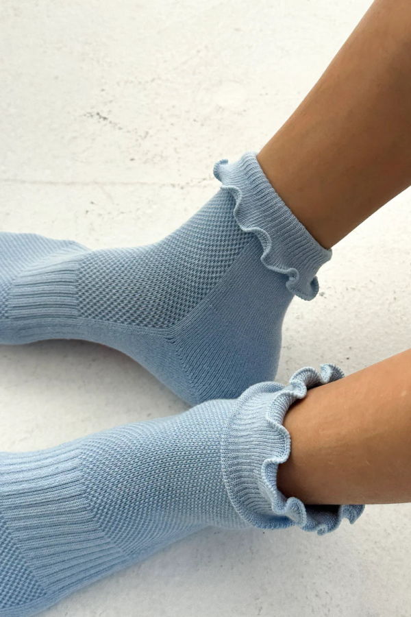 Le Bon Shoppe Ruffled Hugger Crew Socks