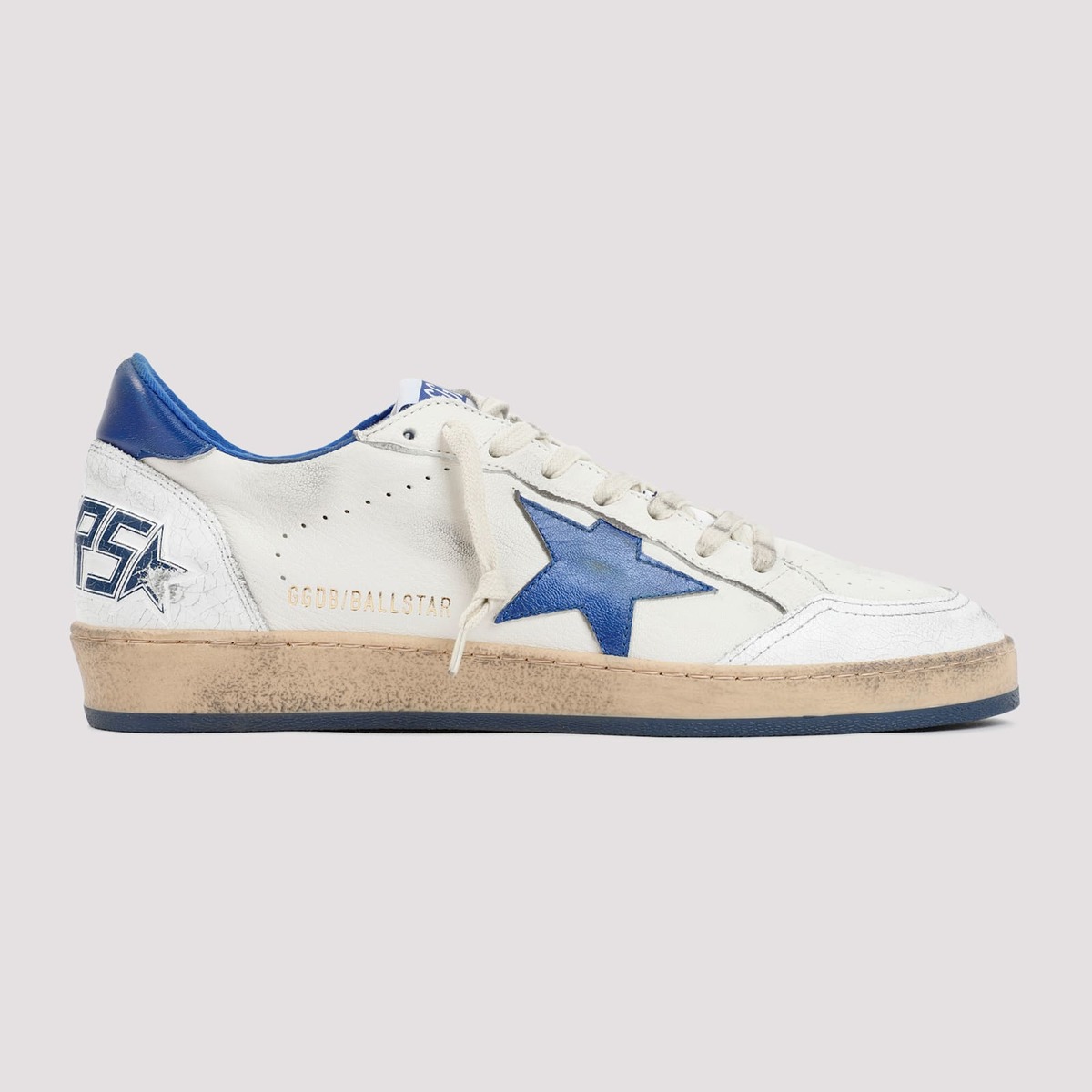 Golden Goose Ball Star Sneakers - White Bluette - Image 3 of 5