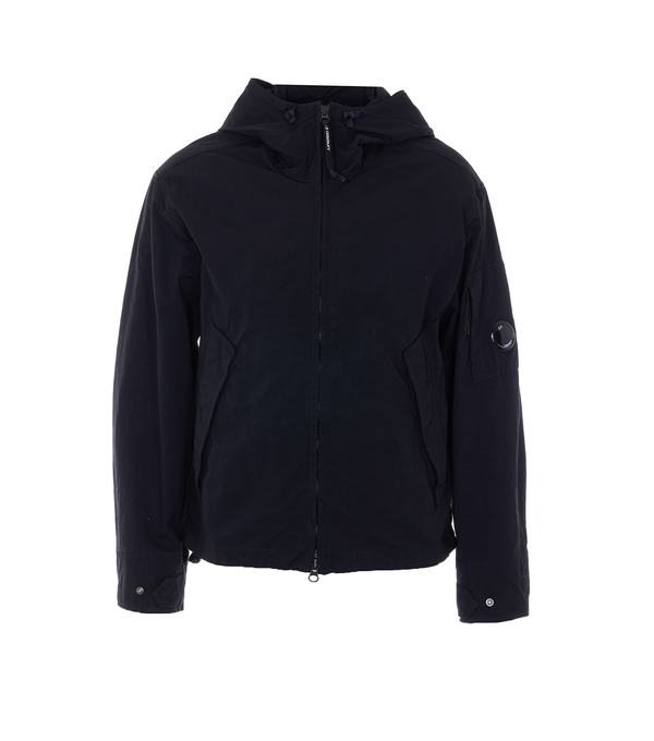 C.P. Company Twill Hooded Jacket - Black