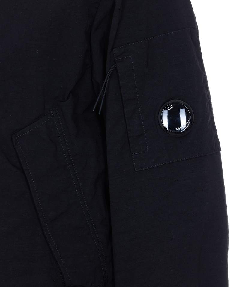 C.P. Company Twill Hooded Jacket - Black