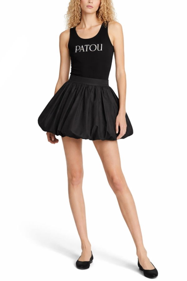 Patou Mini Balloon Skirt - Black