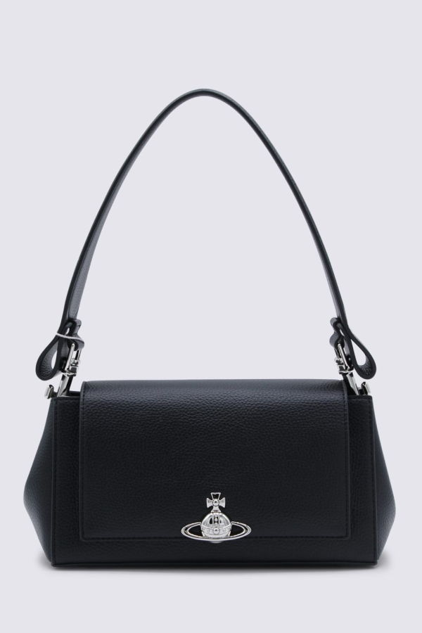 Vivienne Westwood Hazel Grain Medium Shoulder Bag - Black