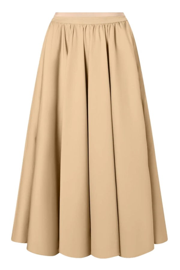 Patou Cotton Maxi Skirt - Beige