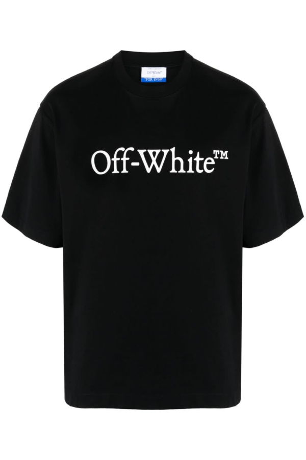 Off-White Big Bookish Cotton T-Shirt - Black