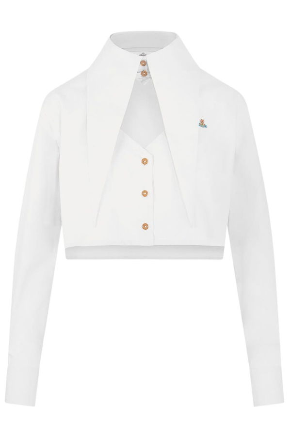 Vivienne Westwood Cut Off Heart Shirt - White