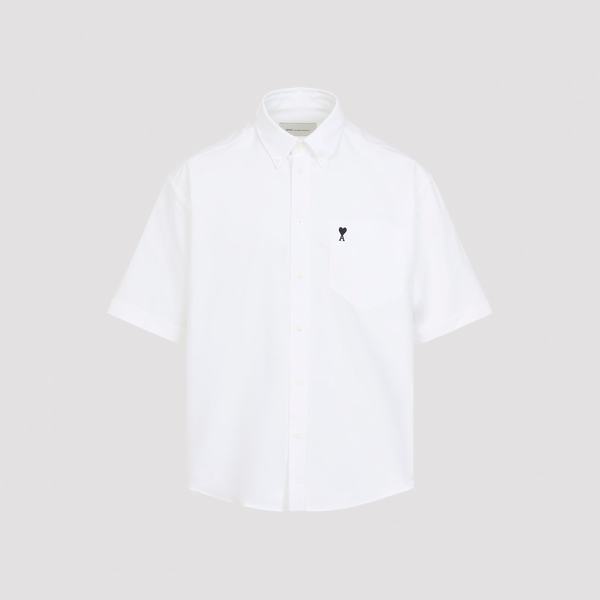 Ami Alexandre Mattiussi Boxy Short Sleeve Shirt - Blanc Naturel