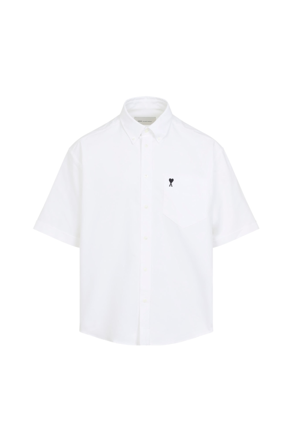 Ami Alexandre Mattiussi Boxy Short Sleeve Shirt - Blanc Naturel