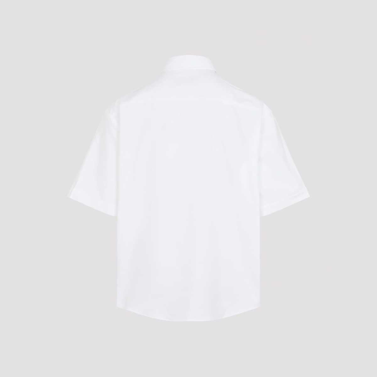 Ami Alexandre Mattiussi Boxy Short Sleeve Shirt - Blanc Naturel - Image 4 of 5